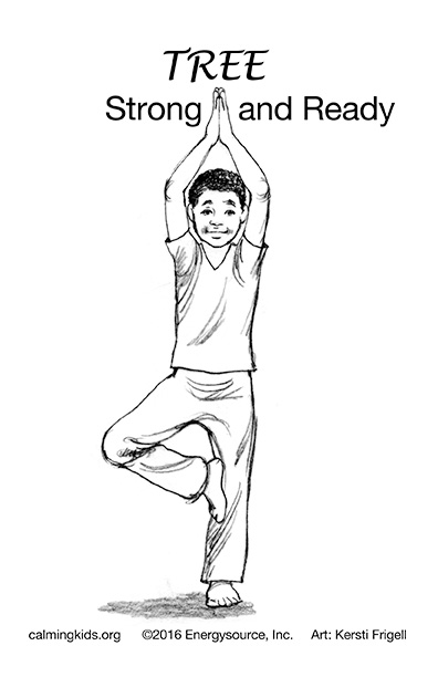 Kids Tree Yoga Card